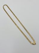 9ct gold curb link bracelet