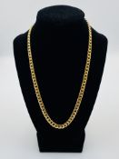 9ct gold curb link necklace