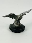 An Eagle car mascot with original chrome finish