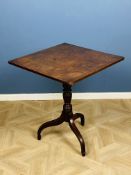 19th century mahogany tilt top occasional table