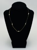 9ct gold and pearl necklace