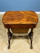Victorian walnut work table