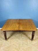 Victorian mahogany wind out dining table