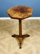 19th century mahogany pedestal wine table