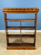 Antique pine book shelf