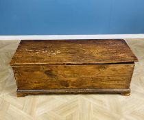 19th century elm blanket chest