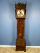 Late 18th century mahogany 8 day longcase clock