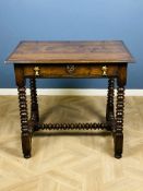 17th century oak style side table