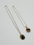 Two silver necklaces