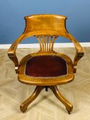 Early 20th century revolving desk chair