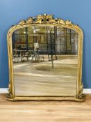 19th century carved giltwood overmantle