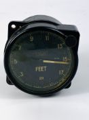 A vintage Mark XIII B No.7101/39 aviation altimeter