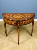 Mid 19th century Dutch mahogany inlaid side table