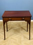 Early 19th century inlaid mahogany side table