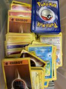 A collection of various Pokemon cards
