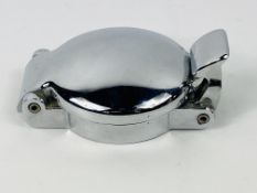 A chrome plated Aston Martin type fuel filler cap