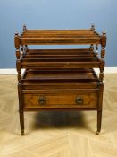 Early 19th century mahogany canterbury