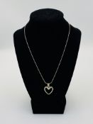 Nine silver necklaces
