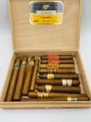 A quantity of cigars to include three Behike Cohiba cigars