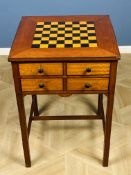Georgian style inlaid games table