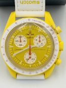 Swatch x Omega Speedmaster, Moon Swatch, Mission to the Sun bio ceramic wrist watch