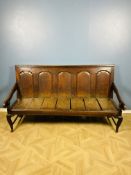 Mid-18th century oak settle