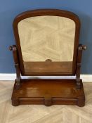 Victorian mahogany toilet mirror