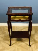 A 1920's mahogany bijouterie table