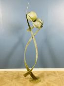 An Ian Gill galvanised garden sculpture