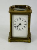 Early 20th century brass carriage clock