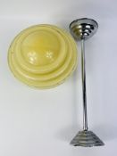 An Art Deco style ceiling light