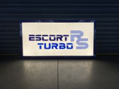 'Ford Escort RS Turbo' Illuminated Sign