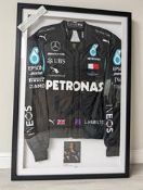 Replica Sir Lewis Hamilton AMG Petronas Mercedes-Benz Race Suit with Driver Card