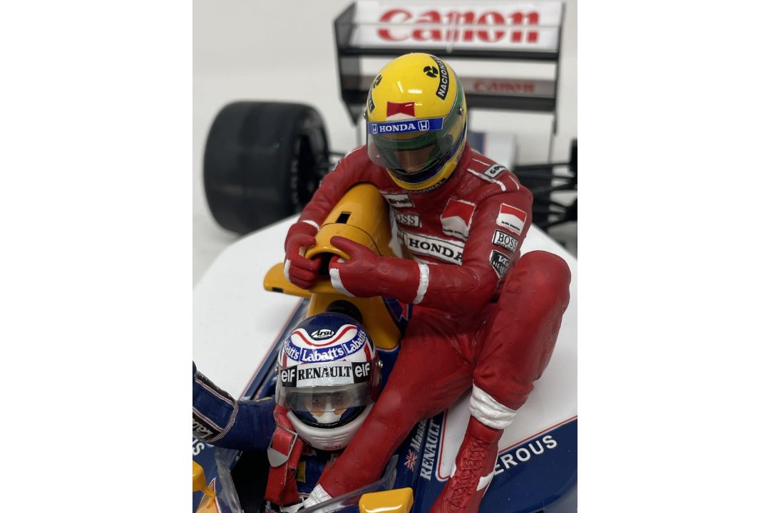 Taxi for Senna: 1:12th Scale Williams FW14 Model with a Plaque Signed By Nigel Mansell CBE - Image 2 of 5