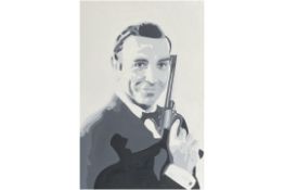 Sean Connery as James Bond - Hand Painted Original Canvas