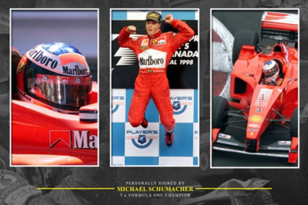 Michael Schumacher-Signed and Framed Photographic Display - Image 3 of 5