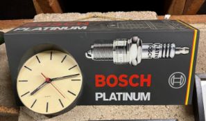 c.1970 Bosch Spark Plug Garage Clock