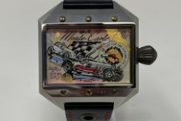 Heiko Saxo Monte Carlo Limited Edition Wristwatch with Hand-Painted Face