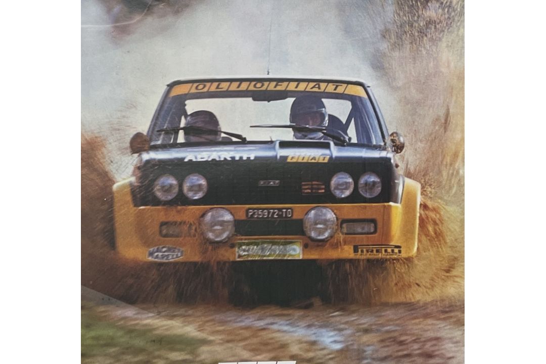 Large Framed and Glazed Fiat 131 Abarth Rally Car Poster - Image 3 of 4