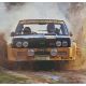 Large Framed and Glazed Fiat 131 Abarth Rally Car Poster - Image 3 of 4