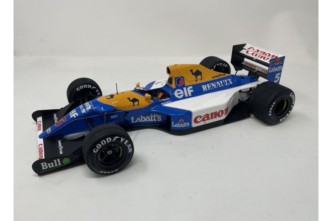 Hand-Built 1:12th Scale Championship-Winning Williams-Honda FW14B Model Signed By Nigel Mansell CBE - Image 3 of 5