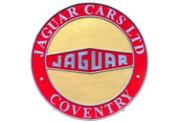 Cold Caste Aluminium and Painted 'Jaguar' Roundel