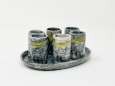 Michelin Tyre Company Marble Shot Beakers 