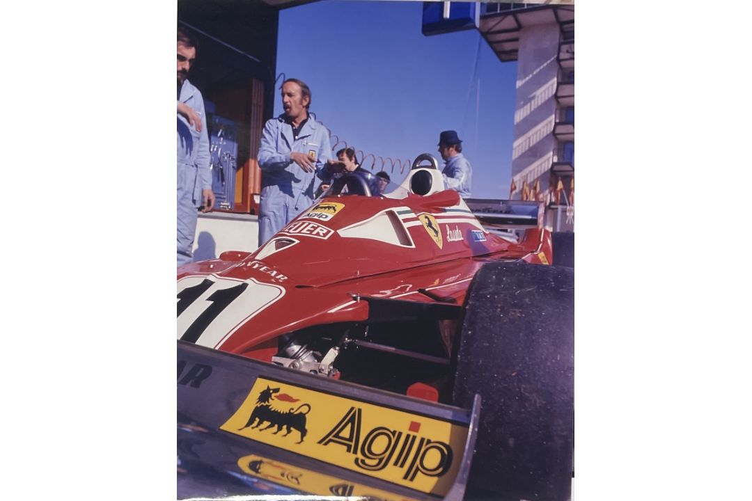 Five Large Original Ferrari Race Car Photographic Images from the 1950s, 1960s and 1970s - Image 3 of 5
