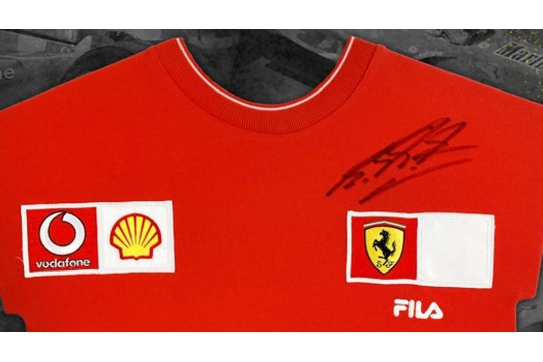 A Large Michael Schumacher-Signed and Framed Shirt Display - Image 5 of 6