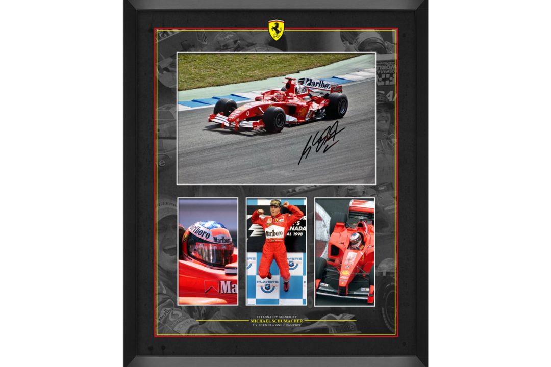 Michael Schumacher-Signed and Framed Photographic Display - Image 1 of 5