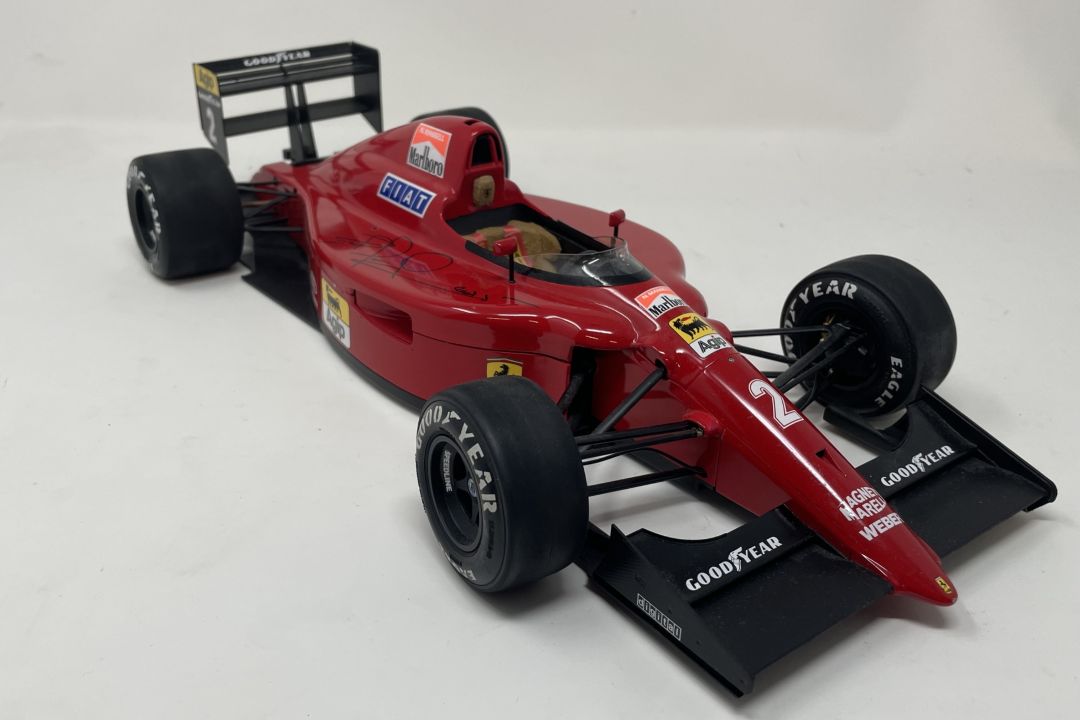 Signed 1:12th Scale Hand-Built Model of Nigel Mansell CBE's 641/2 1990 Ferrari  - Image 1 of 5