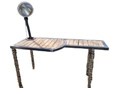 Substantial Breakfast Bar with Lamp