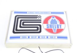 1960s 'Shelby Genuine Parts and Accessories' Illuminated Sign