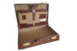 Brown Leather Briefcase 'New and Unused' with 'Chanel' Logo to Front